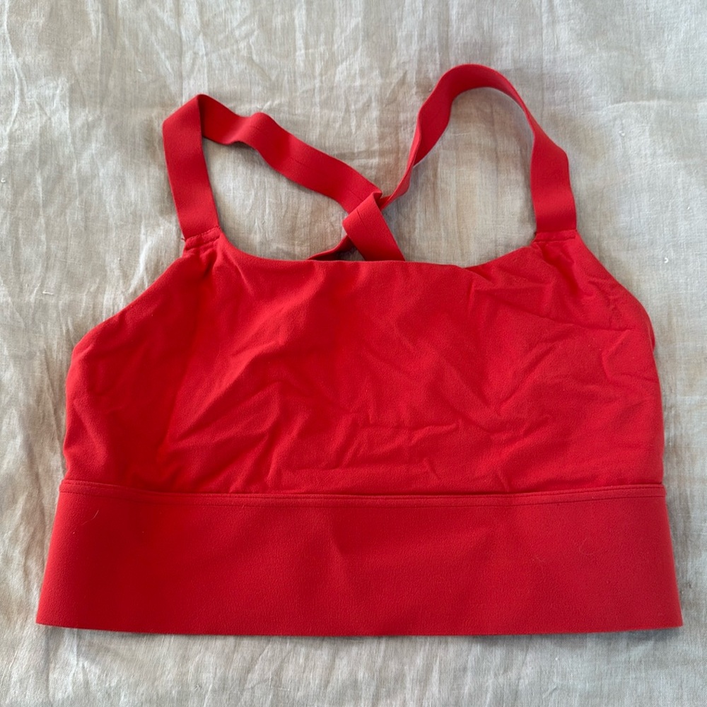 Athleta red sports bra